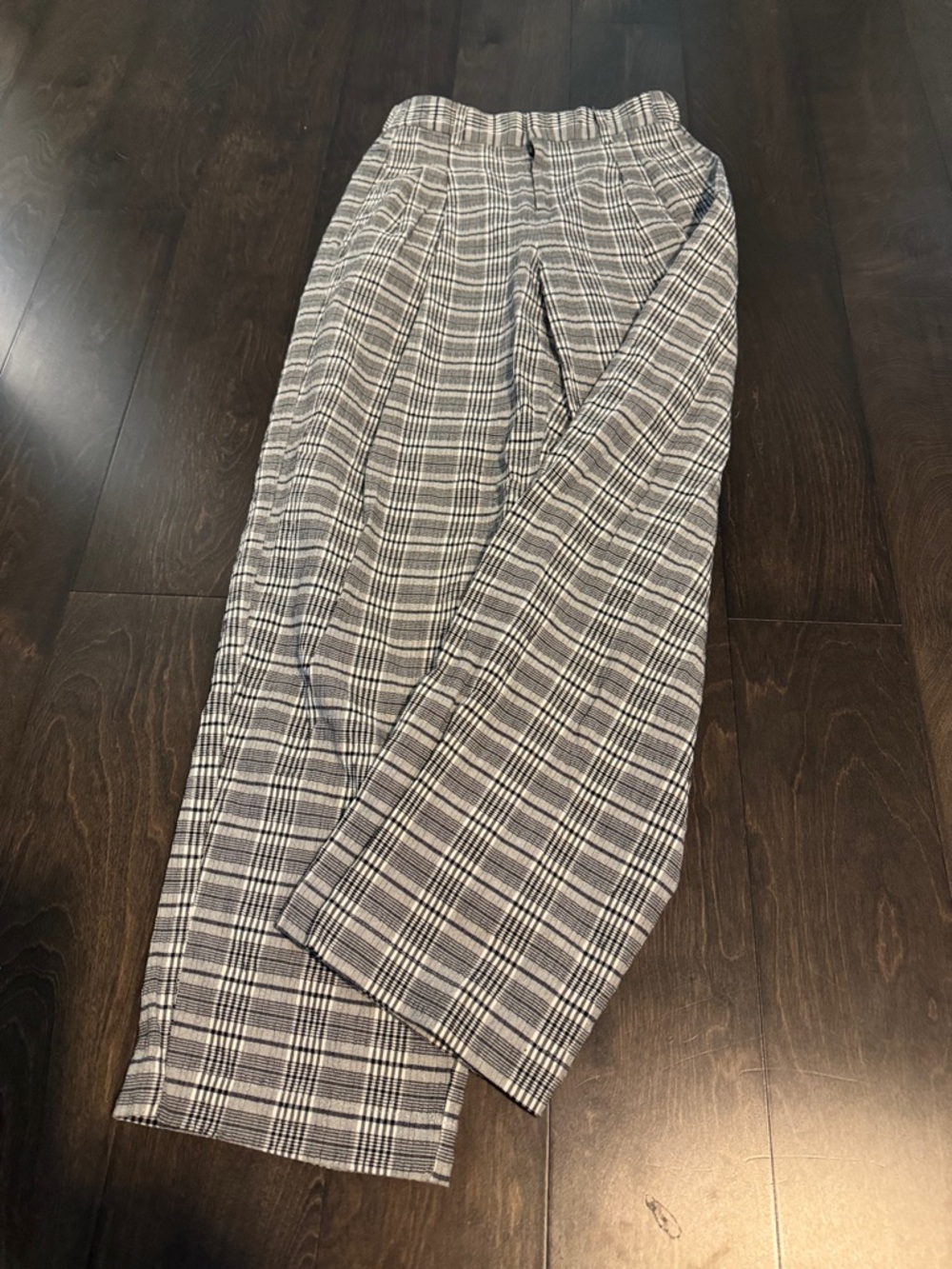 Urban Outfitters Black and Gray Plaid Dress Pants